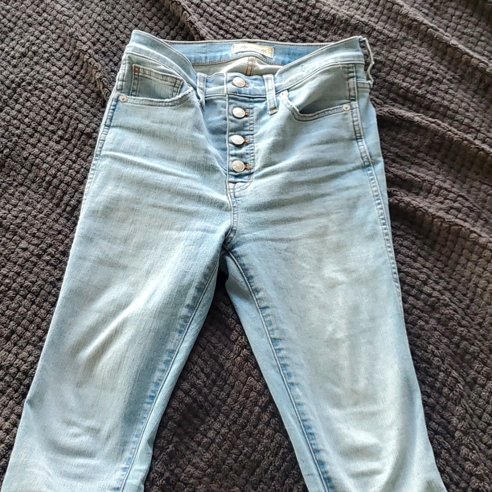 Madewell High Waisted Button Fly Jeans